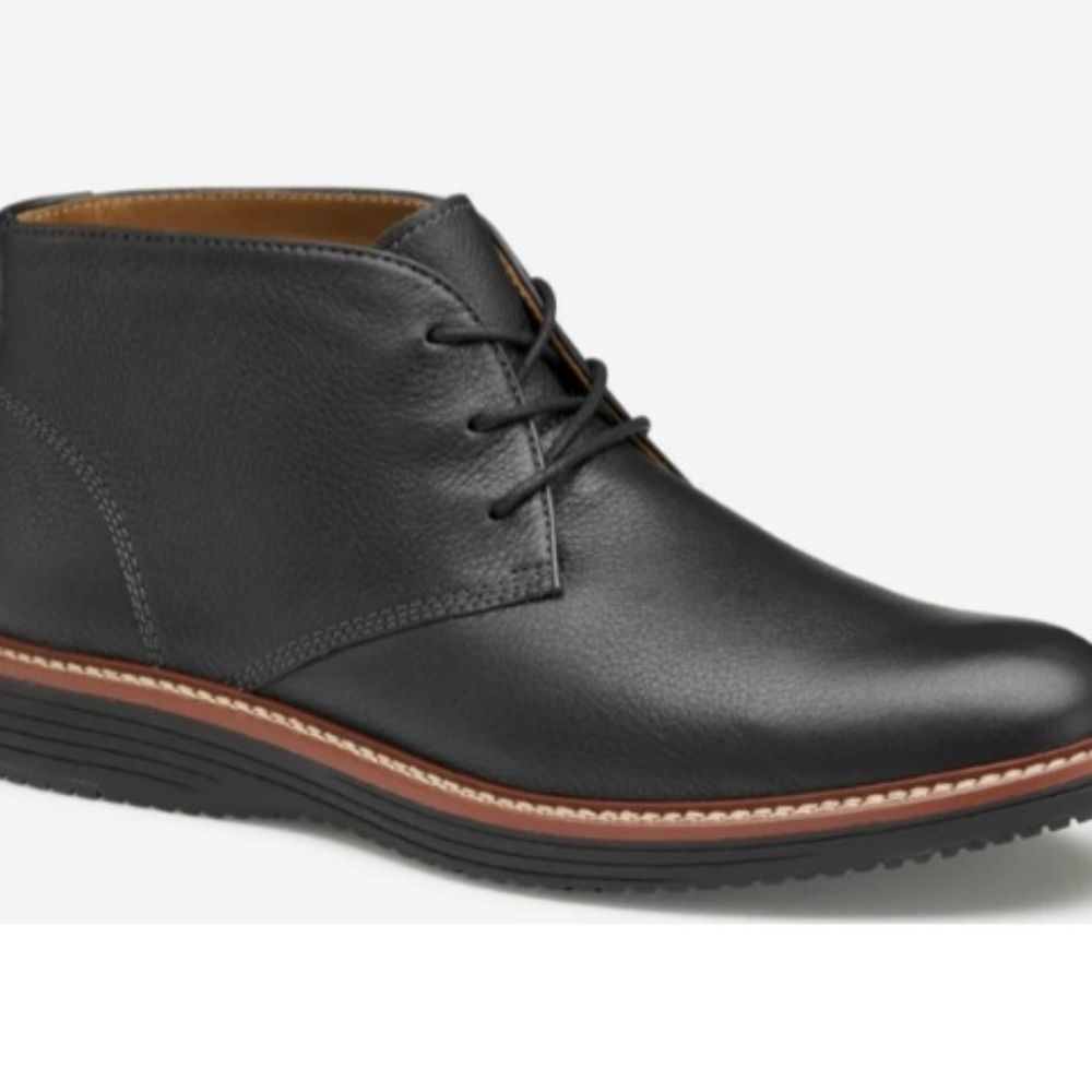Johnston & Murphy NEW Black Upton Chukka Full Grain Boot Shoe Size 9  20-4321